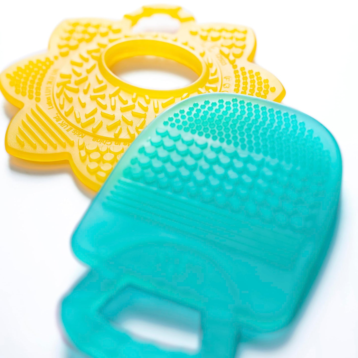 Bright Starts Grab & Spin Baby Rattle & BPA-Free Teether Toy, Ages 3 Months+