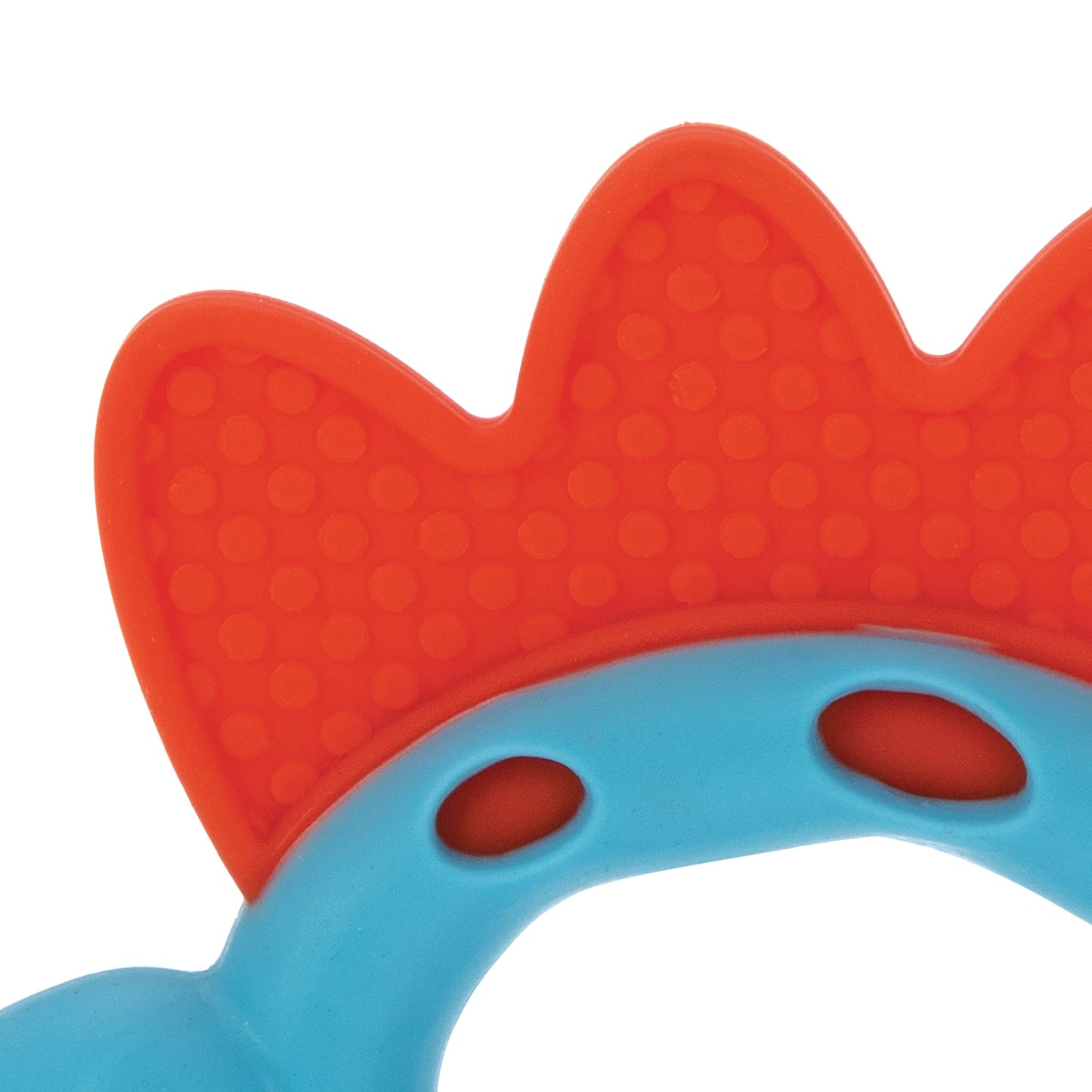 Nuby Geo Zoos Massaging Teether - Baby Teething Toy - Soft Easy Grip - 3+ Months - Elephant