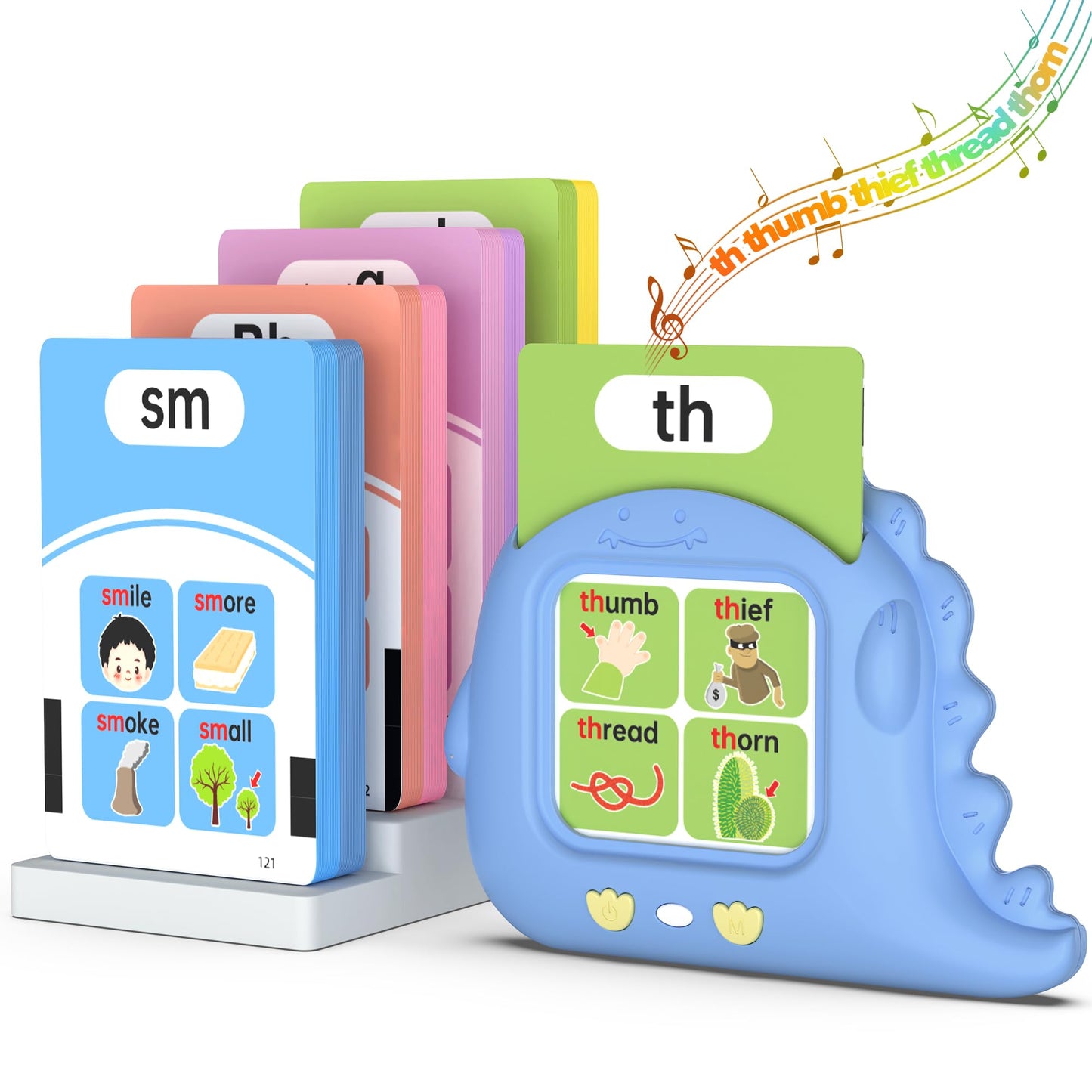 Talking Flash Cards for Toddlers 1 2 3 4 Year Olds, Montessori Language Learning with 224 Words, Pocket Speech Therapy and Autism Playthings, Children's Sensory Educational Device