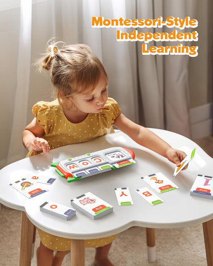 Talking Flash Cards for Toddlers 1 2 3 4 Year Olds, Montessori Language Learning with 224 Words, Pocket Speech Therapy and Autism Playthings, Children's Sensory Educational Device