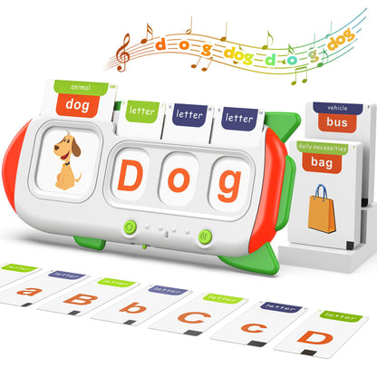 Talking Flash Cards for Toddlers 1 2 3 4 Year Olds, Montessori Language Learning with 224 Words, Pocket Speech Therapy and Autism Playthings, Children's Sensory Educational Device