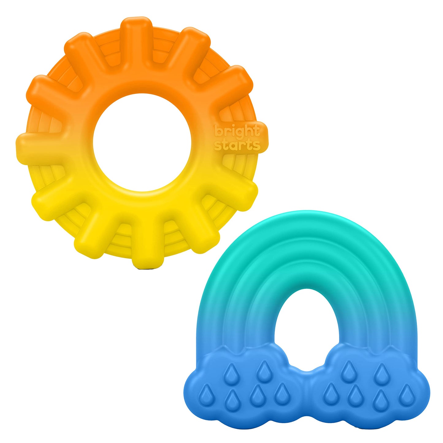 Bright Starts Grab & Spin Baby Rattle & BPA-Free Teether Toy, Ages 3 Months+