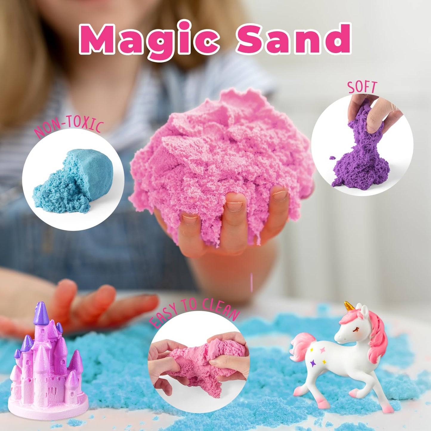 JOYEEMAX Unicorn Light-Up Terrarium Kit for Kids - LED Night Light - DIY Arts and Crafts Kit for Girls Ages 4-12