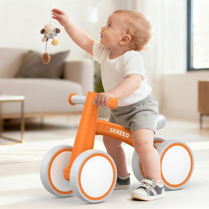 SEREED Baby Balance Bike for 1 Year Old Boys Girls 12-24 Month Toddler Balance Bike, 4 Wheels Toddler First Bike, First Birthday Gifts