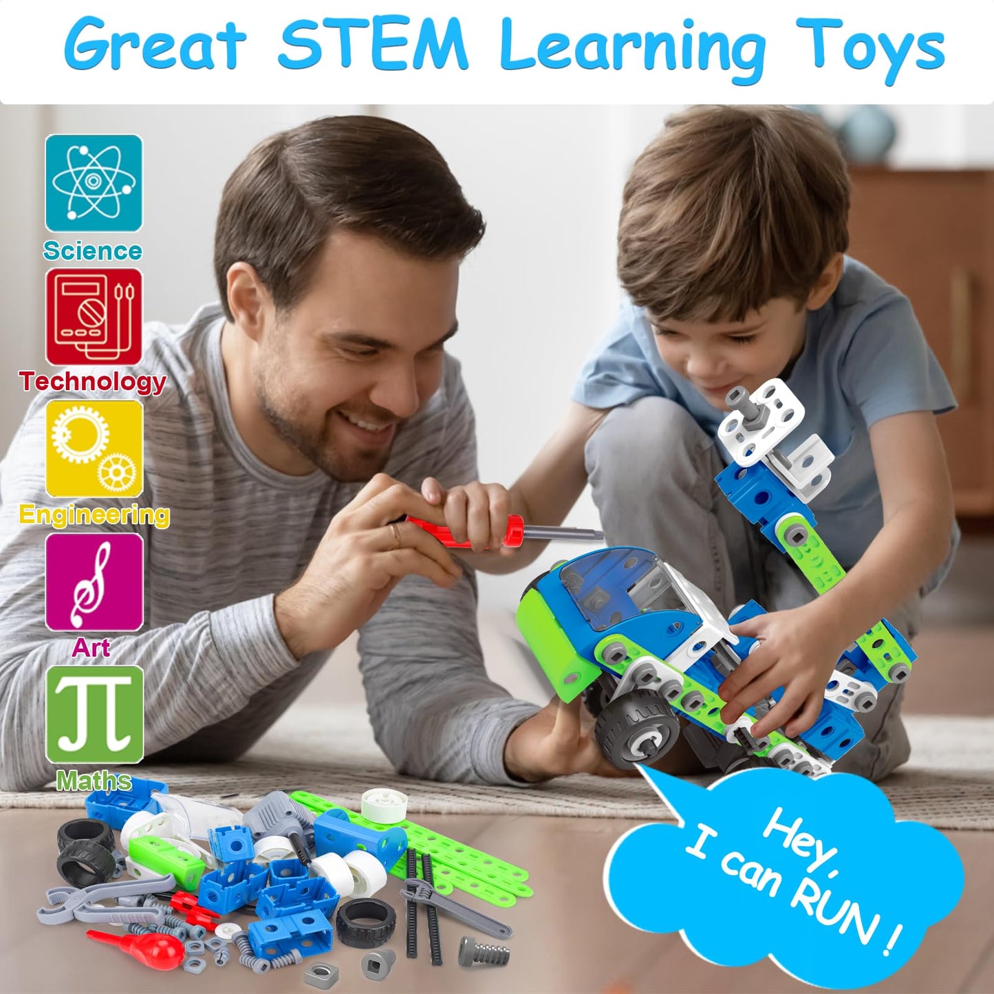 10 in 1 STEM Toys for 4 5 6 7 8+ Year Old Boy Girl Birthday Gifts Building Toys for Kids Ages 4-8 5-7 6-8 Educational Stem Activities for Boys 4-6 8-10 Construction Creative Games Holiday Idea Gift