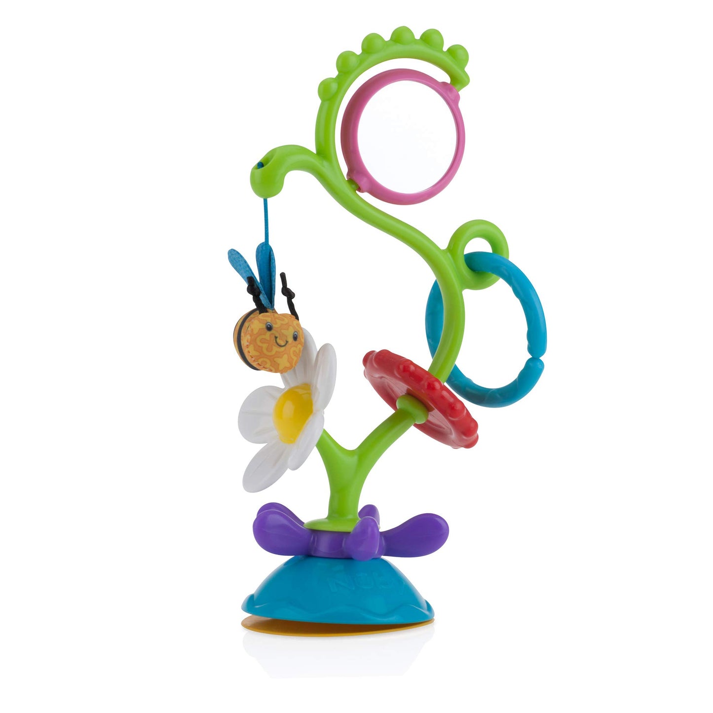 Nuby Silly Spinwheel Toy with Suction Base - Interactive High Chair Toy for Babies and Toddlers - 6+ Months