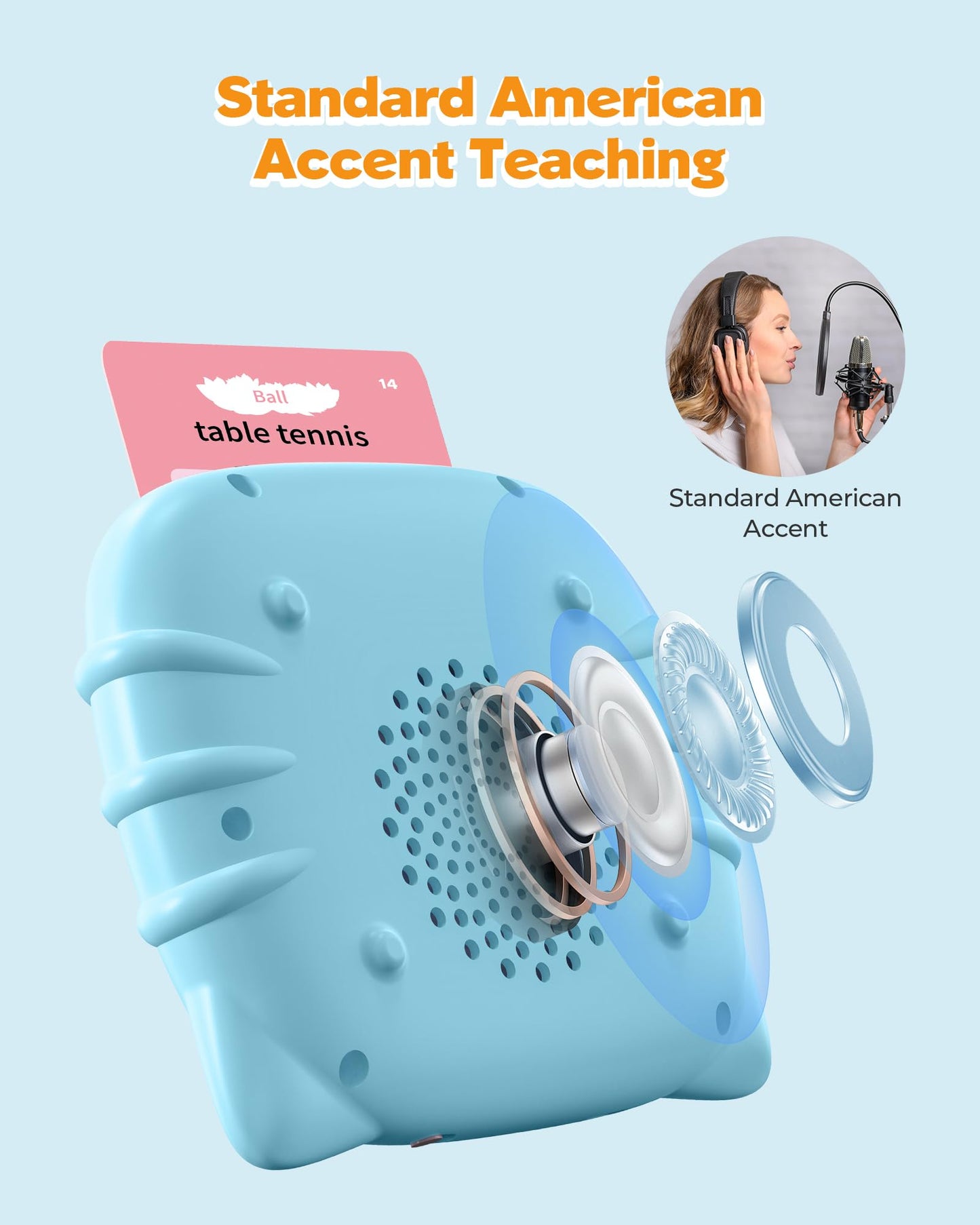 Talking Flash Cards for Toddlers 1 2 3 4 Year Olds, Montessori Language Learning with 224 Words, Pocket Speech Therapy and Autism Playthings, Children's Sensory Educational Device