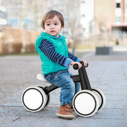 SEREED Baby Balance Bike for 1 Year Old Boys Girls 12-24 Month Toddler Balance Bike, 4 Wheels Toddler First Bike, First Birthday Gifts