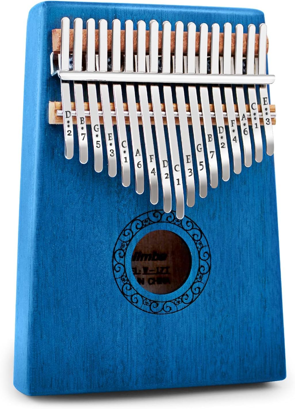 Kalimba Thumb Piano,YUNDIE Portable 17 Keys Mbira Finger Piano with Tune Hammer and Study Instruction,Musical Instruments Birthday Gift for Kid Adult Beginners Professional(Brown)