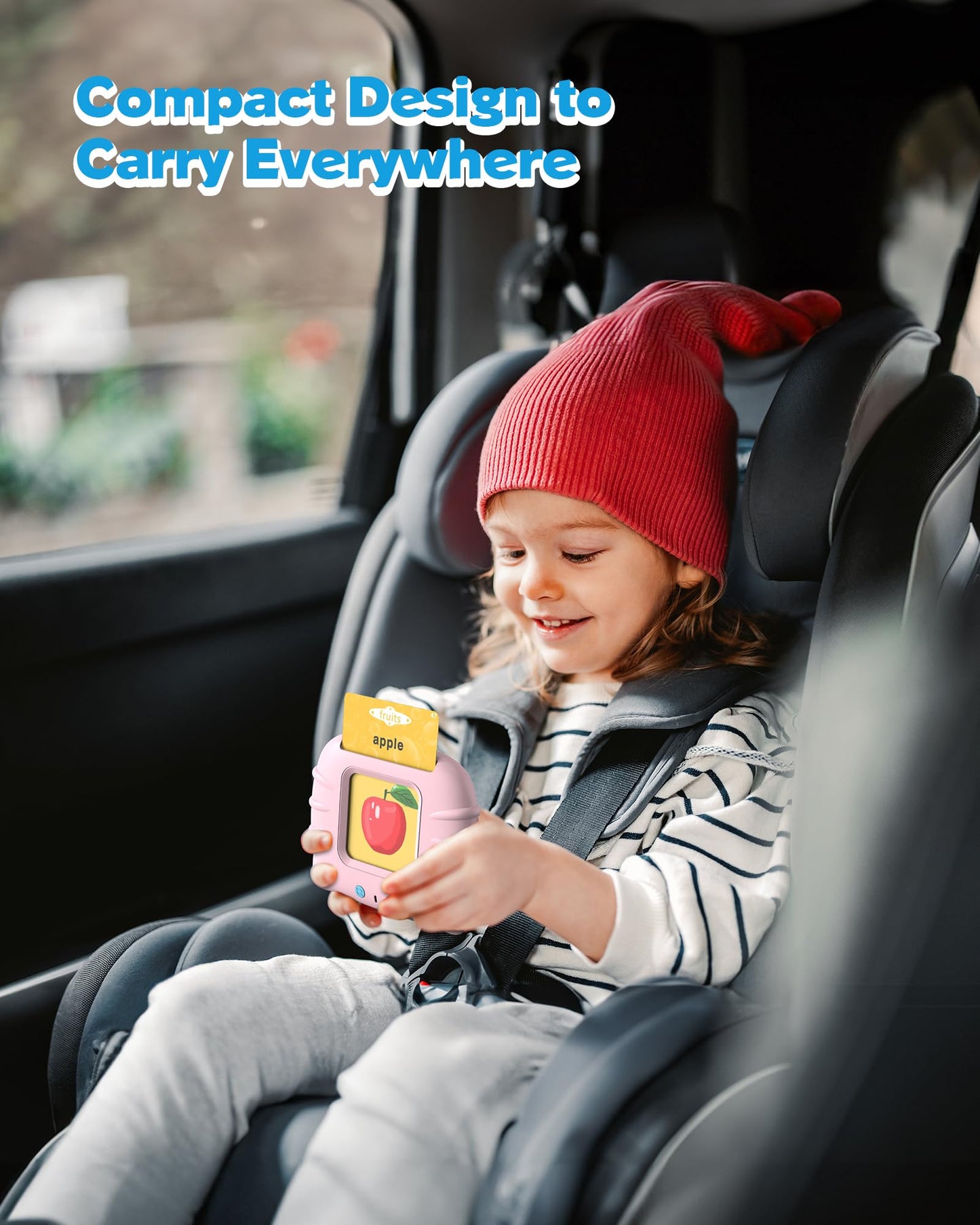 Talking Flash Cards for Toddlers 1 2 3 4 Year Olds, Montessori Language Learning with 224 Words, Pocket Speech Therapy and Autism Playthings, Children's Sensory Educational Device