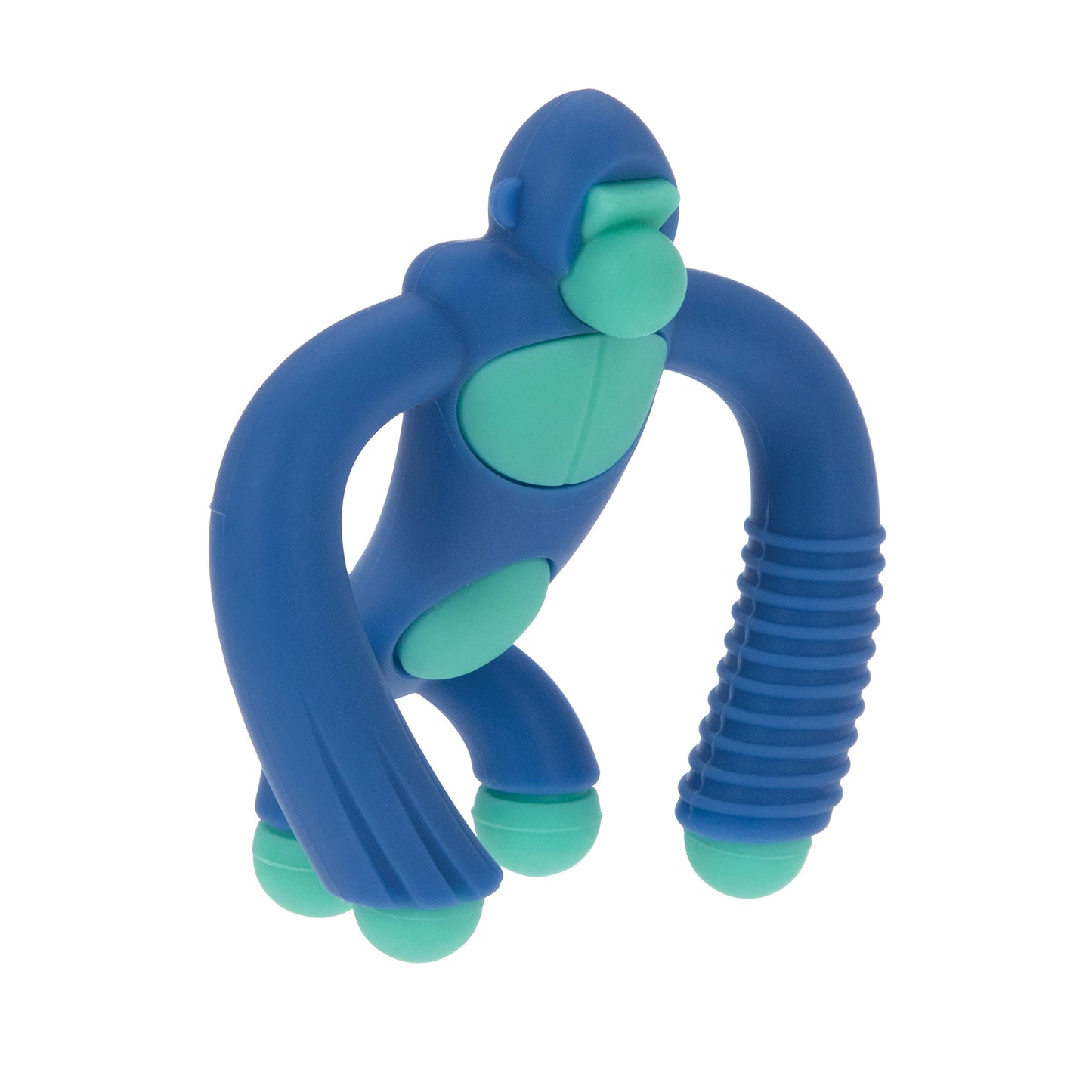 Nuby Geo Zoos Massaging Teether - Baby Teething Toy - Soft Easy Grip - 3+ Months - Elephant