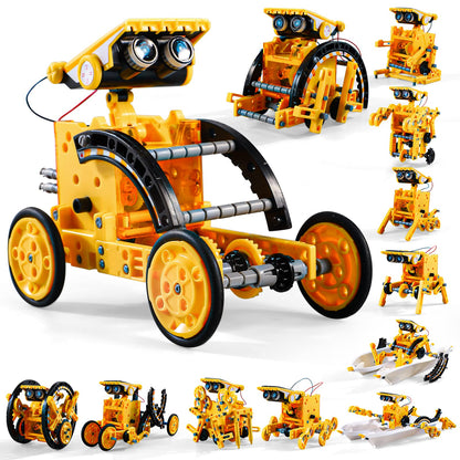 Lucky Doug Toys for Ages 8-13, 12-in-1 STEM Solar Robot Kit Toys Gifts for Kids 8 9 10 11 12 13 Years Old, Educational Building Science Experiment Set Birthday for Kids Boys Girls