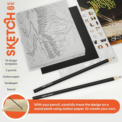 Beginners Wood Burning Kit for Kids and Teenage Boys & Girls Cool Gifts for Boy or Girl Craft Projects Birthday Gift Idea for Older Children Teen Woodburning DIY Hobby Kits Art Activities