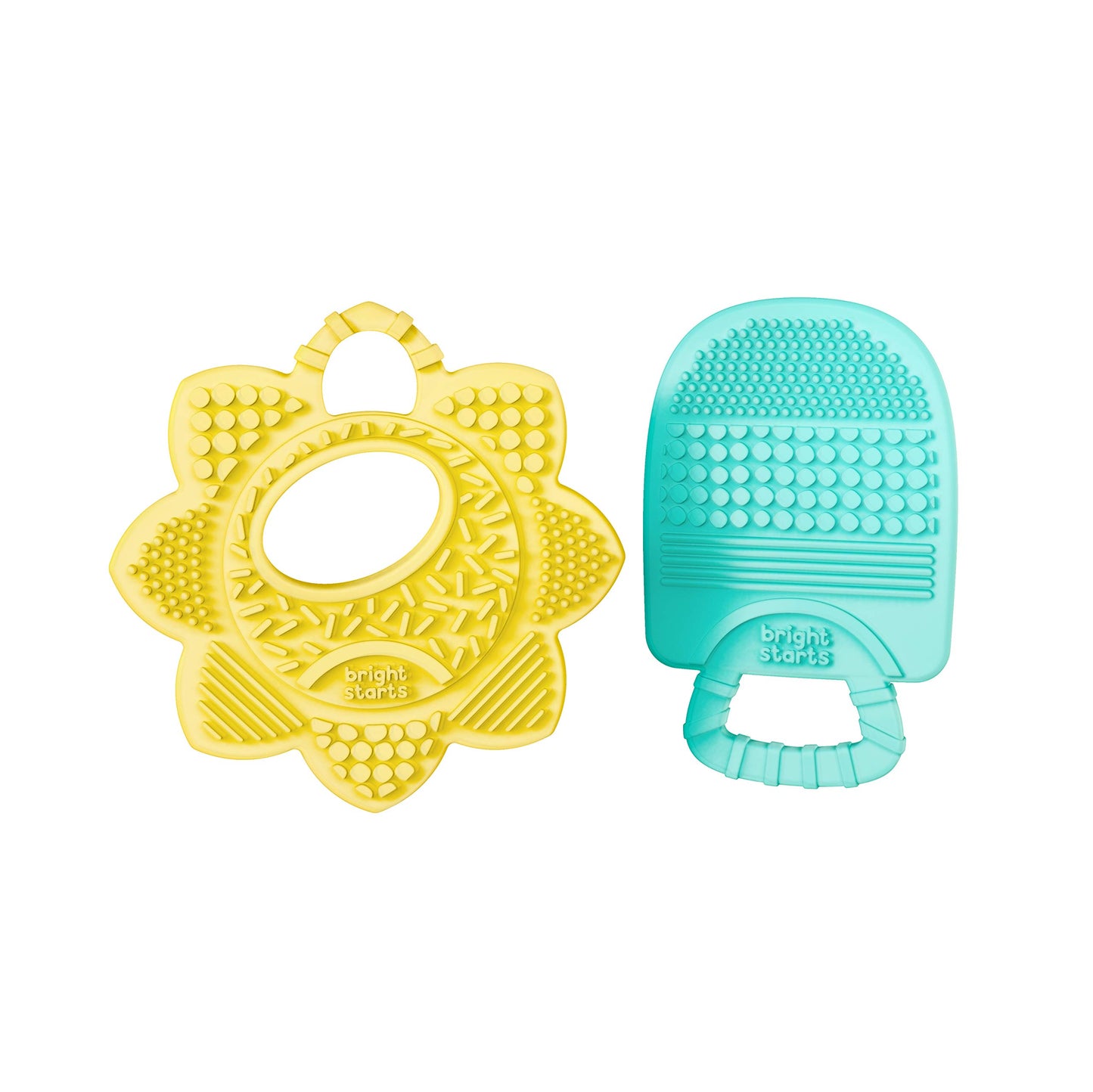 Bright Starts Grab & Spin Baby Rattle & BPA-Free Teether Toy, Ages 3 Months+