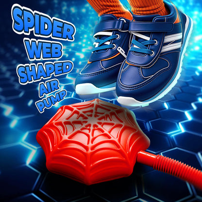 Spider Rocket Launcher for Kids, 4 Spider Rockets with Web Air Pump, Stomping Launch up Toys, Indoor/Outdoor Spider Toys Gifts for 3 4 5 6 7 8 9 10 Year Old Boys Girls Age 3-4 4-6 6-8 Birthday Gift