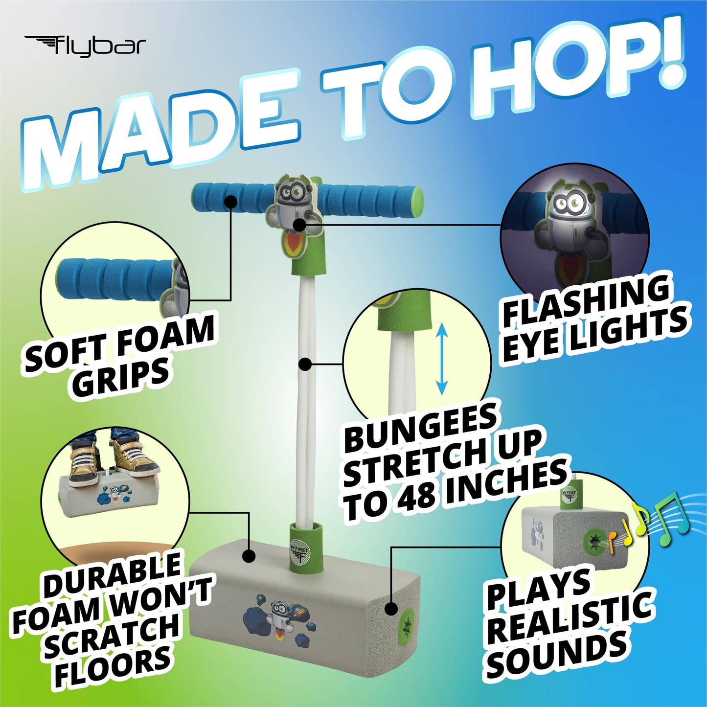 Flybar My First Foam Pogo Jumper for Kids Fun and Safe Pogo Stick for Toddlers