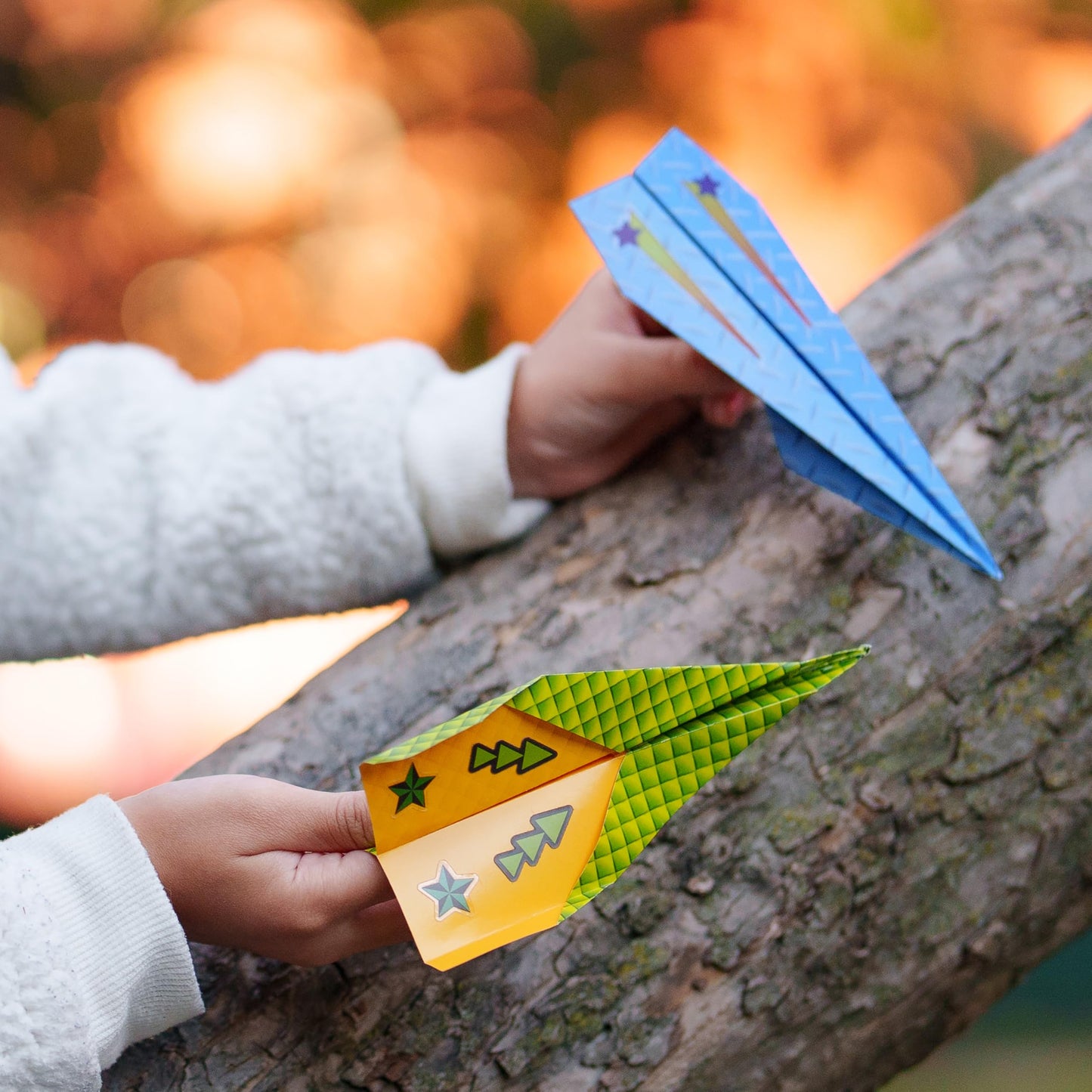 Creativity for Kids Paper Airplane Squadron - Create 20 Paper Airplanes, Crafts for Boys and Girls, Stocking Stuffers and Gift for Boys, Kids Activities for Ages 6-8+