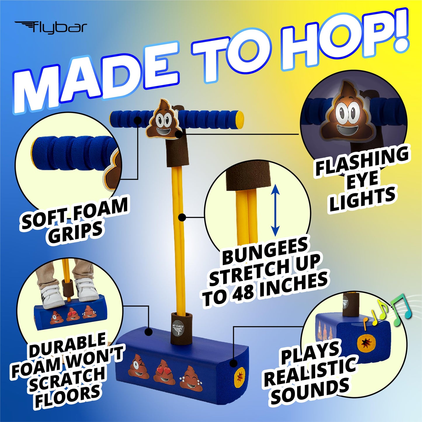 Flybar My First Foam Pogo Jumper for Kids Fun and Safe Pogo Stick for Toddlers