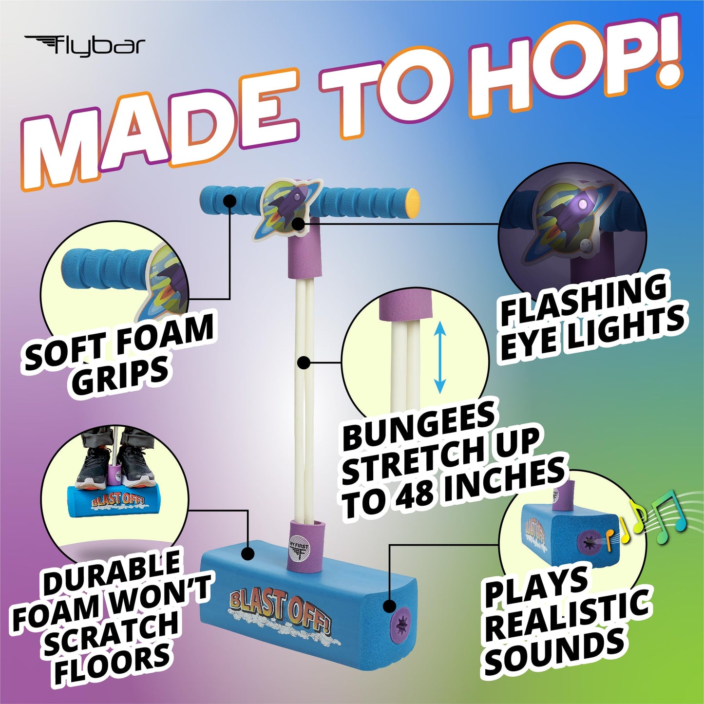 Flybar My First Foam Pogo Jumper for Kids Fun and Safe Pogo Stick for Toddlers
