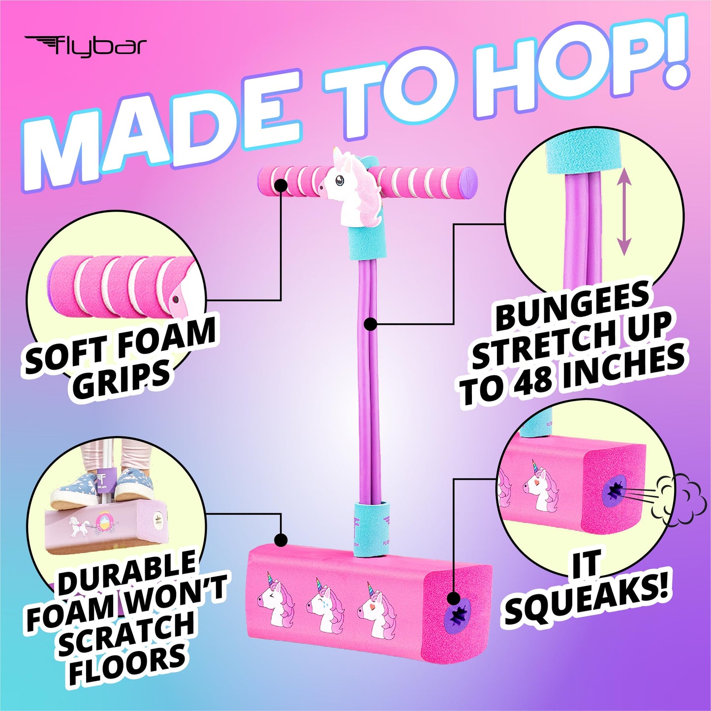 Flybar My First Foam Pogo Jumper for Kids Fun and Safe Pogo Stick for Toddlers