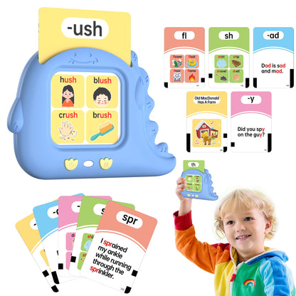 Talking Flash Cards for Toddlers 1 2 3 4 Year Olds, Montessori Language Learning with 224 Words, Pocket Speech Therapy and Autism Playthings, Children's Sensory Educational Device
