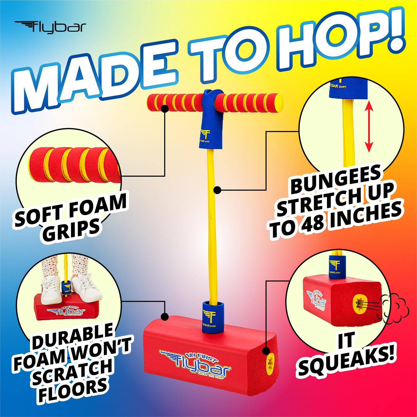 Flybar My First Foam Pogo Jumper for Kids Fun and Safe Pogo Stick for Toddlers