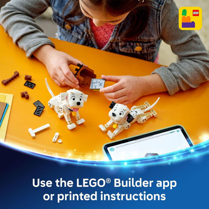 LEGO Disney Lucky & Penny 101 Dalmatians Puppies Building Toys - Pretend Play Set for Girls & Boys, Ages 6+ - Learning and Educational Toy - Gift for Christmas - 43271
