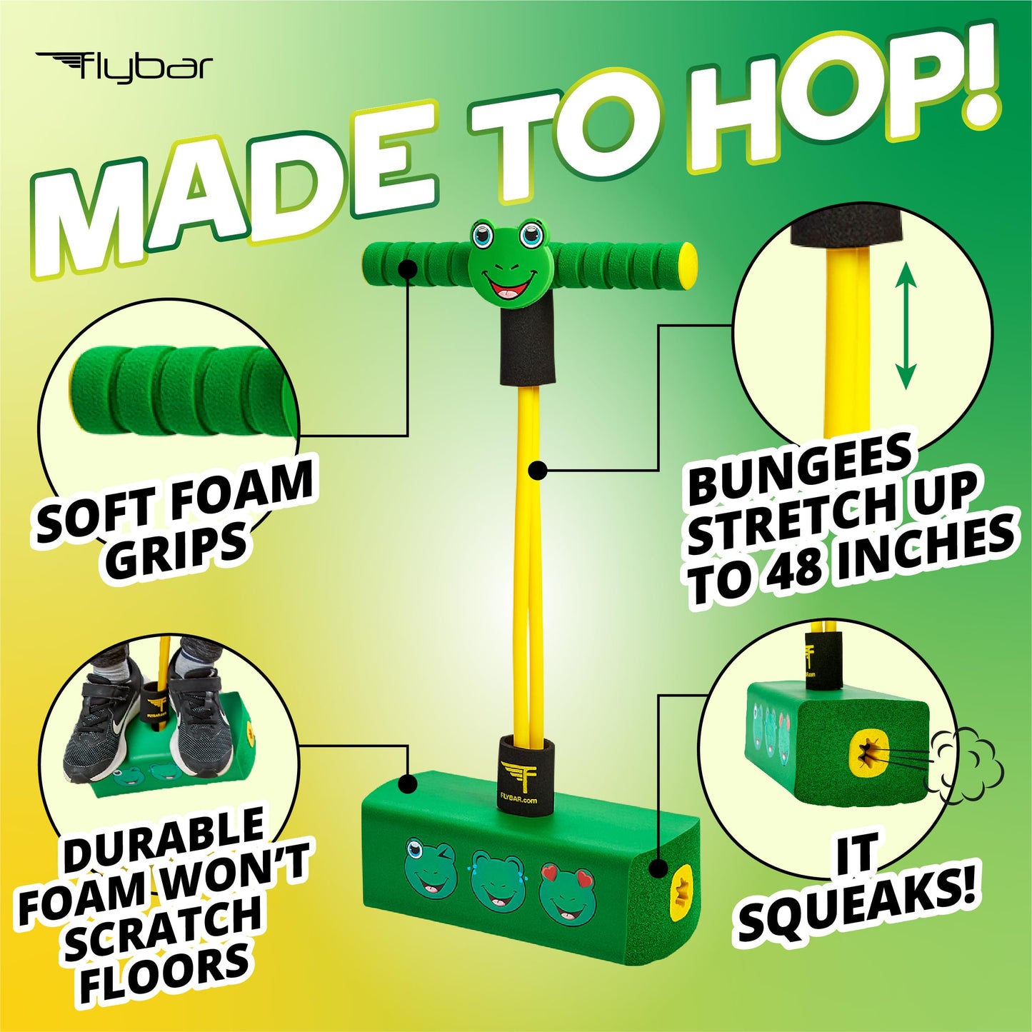 Flybar My First Foam Pogo Jumper for Kids Fun and Safe Pogo Stick for Toddlers