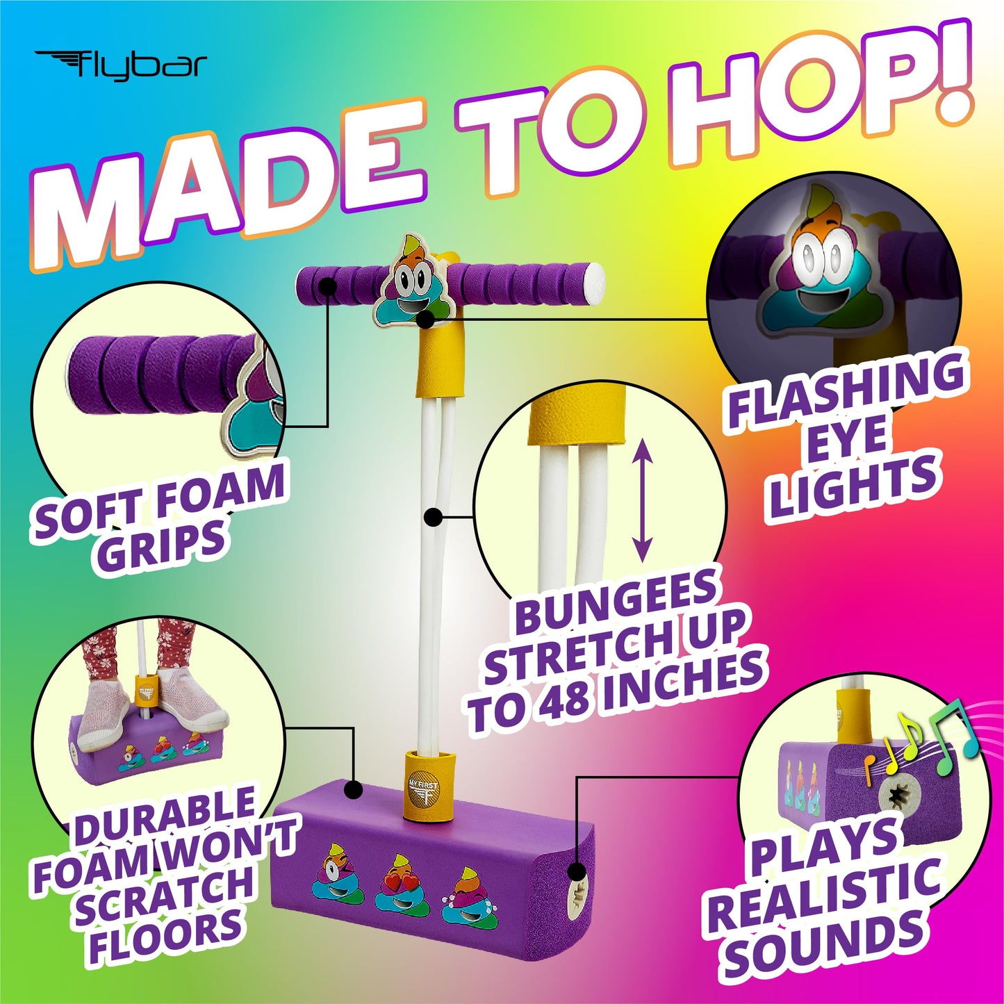 Flybar My First Foam Pogo Jumper for Kids Fun and Safe Pogo Stick for Toddlers