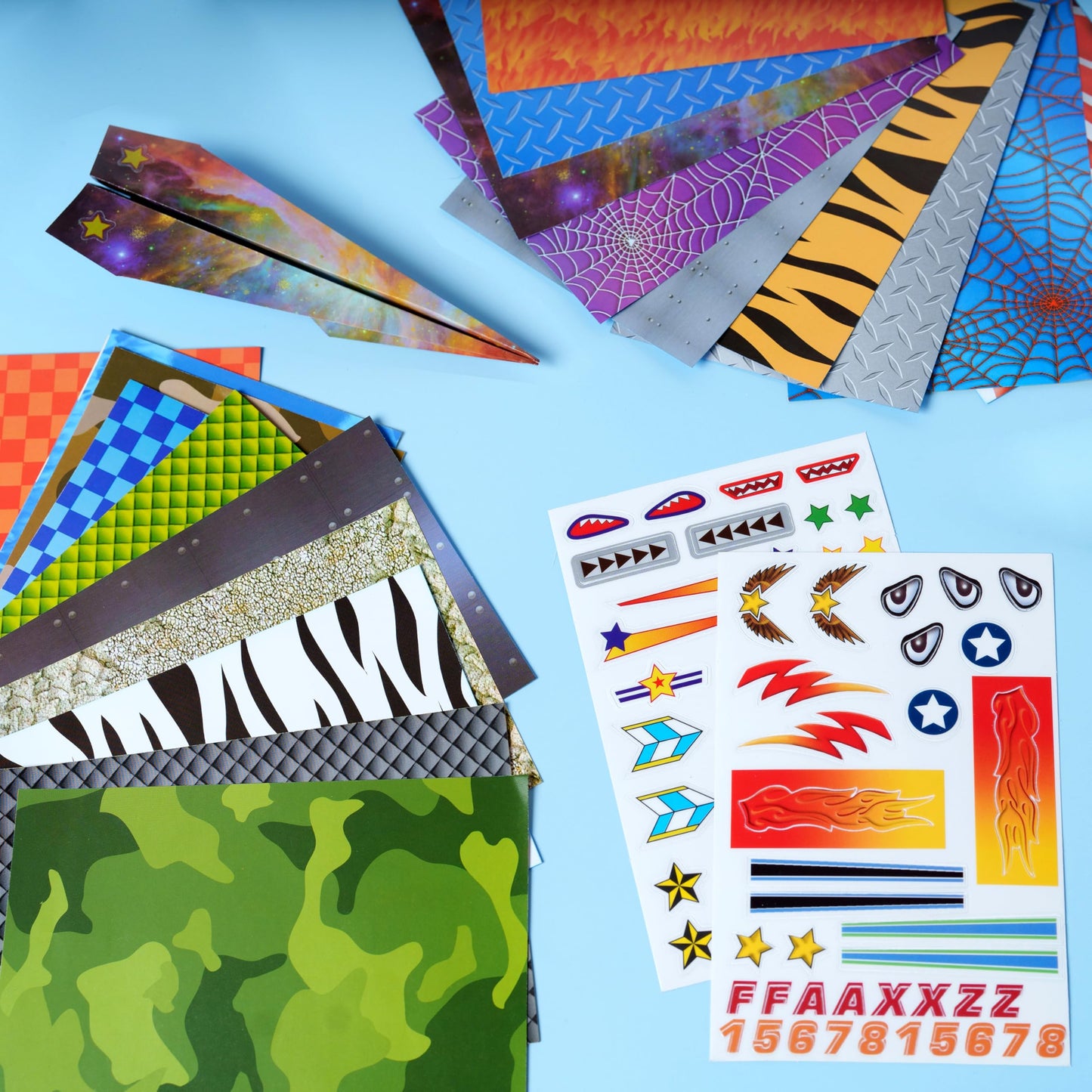 Creativity for Kids Paper Airplane Squadron - Create 20 Paper Airplanes, Crafts for Boys and Girls, Stocking Stuffers and Gift for Boys, Kids Activities for Ages 6-8+