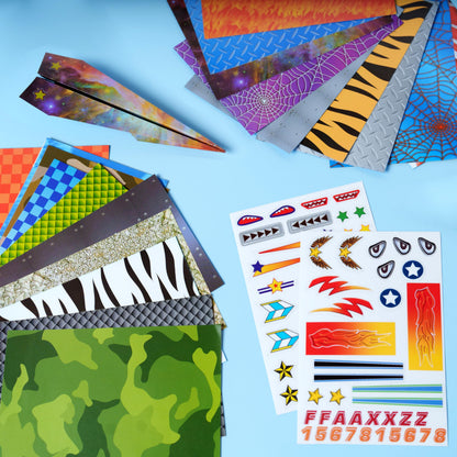 Creativity for Kids Paper Airplane Squadron - Create 20 Paper Airplanes, Crafts for Boys and Girls, Stocking Stuffers and Gift for Boys, Kids Activities for Ages 6-8+