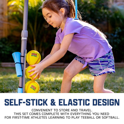 Franklin Sports Grow-with-Me Kids Baseball Batting Tee + Stand Set for Youth + Toddlers - Youth Baseball, Softball + Teeball Hitting Tee Set for Boys + Girls