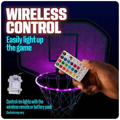 GlowCity Glow in The Dark Basketball for Teen Boy - Glowing Red Basket Ball, Light Up LED Toy for Night Ball Games - Sports Stuff & Gadgets for Kids Age 8 Years Old and Up. Great Gift for Boys & Girls