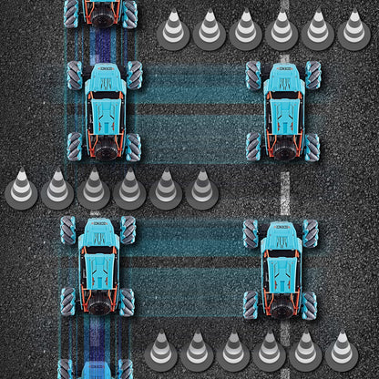 4WD Remote Control Gesture Sensor Car,Hand Controlled RC Stunt Car,Double-Sided Vehicle 360° Rotation with Light and Music Spray, Watch Toy Cars for Boys & Girls Birthday